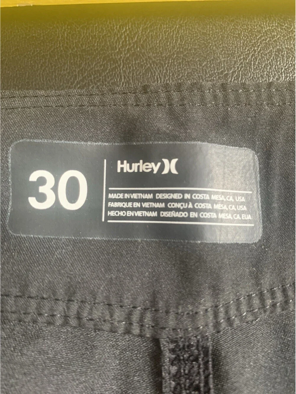 Hurley Men's Swim Shorts Black Size 30 Quick Dry New With Tags